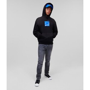 Mikina Karl Lagerfeld Jeans Klj Logo Hoodie Čierna S