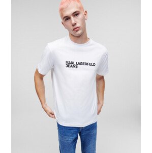 Tričko Karl Lagerfeld Jeans Klj Regular Sslv Tee Biela L