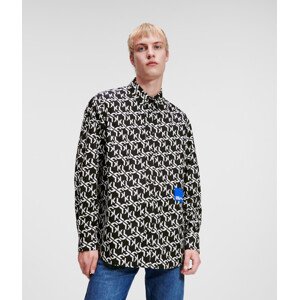 Košeľa Karl Lagerfeld Jeans Klj Monogram Aop Shirt Čierna S