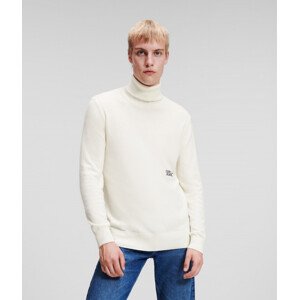 Sveter Karl Lagerfeld Jeans Klj Lightweight Turtleneck Biela S