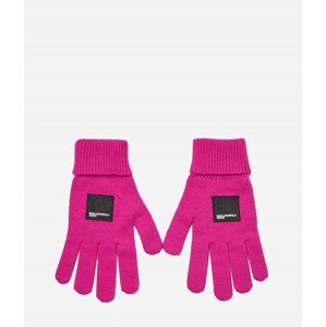 Rukavice Karl Lagerfeld Jeans Knitted Logo Glove Ružová S