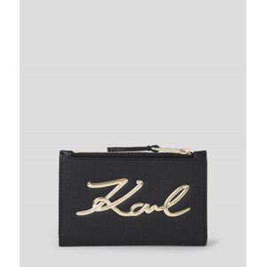 Peňaženka Karl Lagerfeld K/Signature Bifold Zip Ch Čierna None