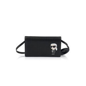 Peňaženka Karl Lagerfeld K/Ikonik 2.0 Leather Flap Woc Čierna None