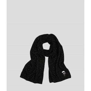 Šál Karl Lagerfeld K/Ikonik 2.0 Lur Scarf Čierna None