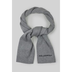 Šál Karl Lagerfeld K/Essential Logo Scarf Šedá None