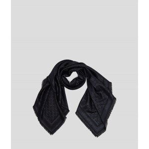 Šál Karl Lagerfeld K/Monogram Jcqrd Metal Scarf Modrá None