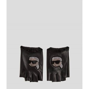 Rukavice Karl Lagerfeld K/Ikonik 2.0 Rhnstn Fl Glove Čierna L