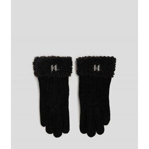 Rukavice Karl Lagerfeld K/Saddle Sp Ff Glove Čierna S