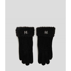 Rukavice Karl Lagerfeld K/Saddle Sp Ff Glove Čierna M