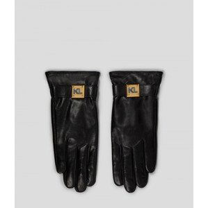 Rukavice Karl Lagerfeld K/Kube Ff Glove Čierna M