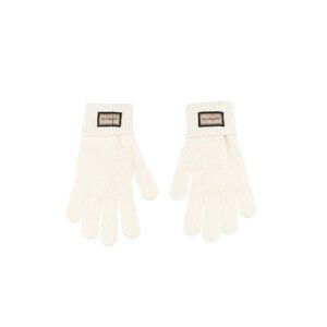 Rukavice Karl Lagerfeld Hotel Karl Knit Ff Glove Biela S