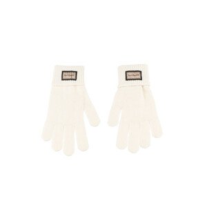 Rukavice Karl Lagerfeld Hotel Karl Knit Ff Glove Biela L