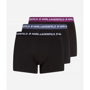 Spodná Bielizeň Karl Lagerfeld Logo Trunk Multiband 3-Pack Čierna S