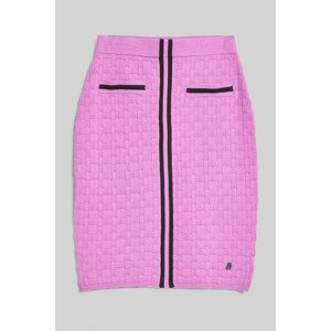 Sukňa Karl Lagerfeld Textured Classic Knit Skirt Ružová M