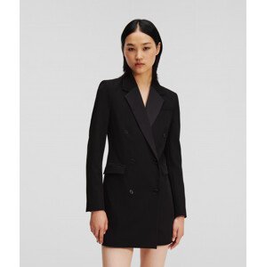 Sako Karl Lagerfeld Longline Tailored Blazer Čierna 38