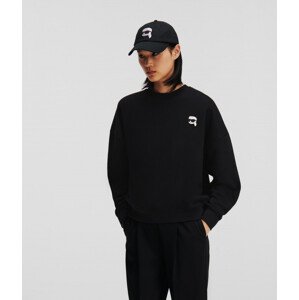 Mikina Karl Lagerfeld Ikonik 2.0 Oversize Sweatshirt Čierna S