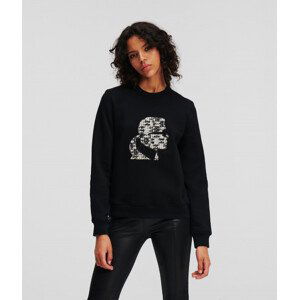 Mikina Karl Lagerfeld Boucle Karl Sweatshirt Čierna Xs