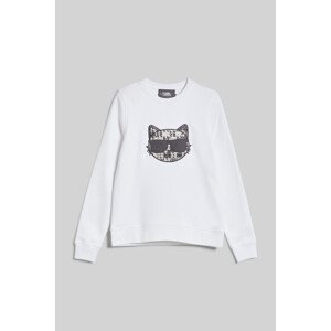 Mikina Karl Lagerfeld Boucle Choupette Sweatshirt Biela Xl