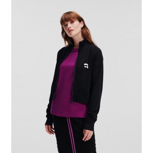 Mikina Karl Lagerfeld Ikonik 2.0 Zip Up Čierna M