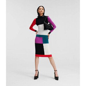 Sveter Karl Lagerfeld Colour Block Turtle Neck Rôznofarebná L