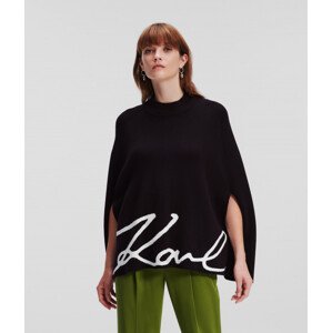 Sveter Karl Lagerfeld Karl Signature Cape Čierna Xs