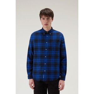 Košeľa Woolrich Light Flannel Shirt Modrá S