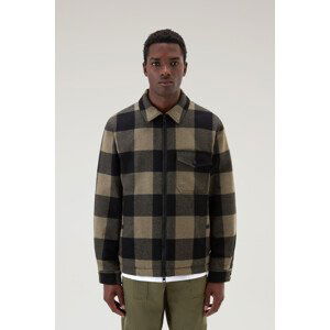 Bunda Woolrich Sherpa Timber Check Overshirt Zelená L