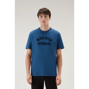 Tričko Woolrich Graphic Tee Modrá S