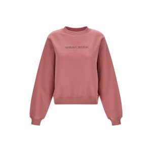 Mikina Woolrich Woolrich Logo Sweatshirt Ružová S