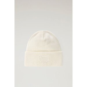 Čapica Woolrich Unisex Cotton Wool Beanie Biela L