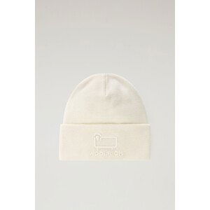 Čapica Woolrich Unisex Cotton Wool Beanie Biela M