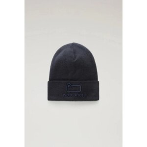 Čapica Woolrich Unisex Cotton Wool Beanie Modrá L