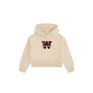 Mikina Woolrich Cotton Fleece Logo Hoodie Biela 16