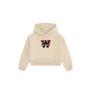 Mikina Woolrich Cotton Fleece Logo Hoodie Biela 12