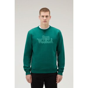 Mikina Woolrich Organic Cotton Sweatshirt Zelená L