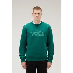 Mikina Woolrich Organic Cotton Sweatshirt Zelená M
