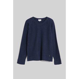 Sveter Woolrich Diagonal Stitch Pullover Modrá S