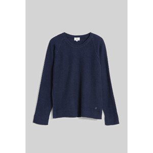 Sveter Woolrich Diagonal Stitch Pullover Modrá L