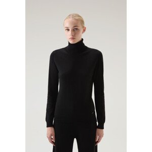 Rolák Woolrich Cashmere Blend Turtleneck Čierna L