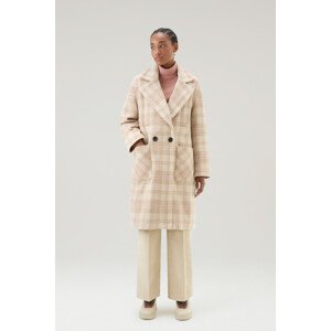 Kabát Woolrich Padded Check Coat Biela L