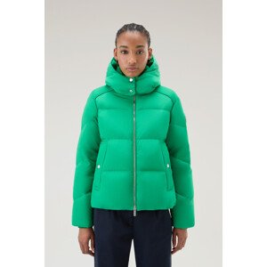 Bunda Woolrich Alsea Short Down Puffer Jacket Zelená Xs