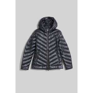 Bunda Woolrich Chevron Quilted Hooded Jacket Čierna M