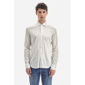 Košeľa La Martina Man Shirt Long Sleeves Wrinkle Biela 38