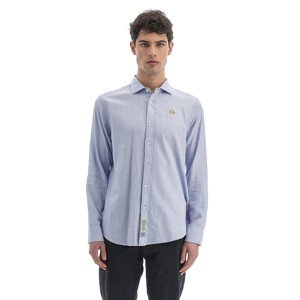 Košeľa La Martina Man Shirt L/S Dobby Poplin Biela L