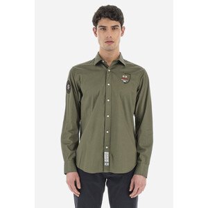 Košeľa La Martina Man Shirt L/S Cotton Twill Zelená L