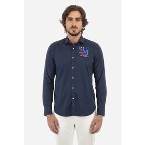 Košeľa La Martina Man Shirt L/S Poplin Modrá L