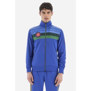 Mikina La Martina Man Full Zip Felece Interlock Modrá M