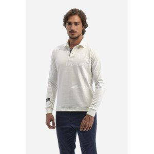 Polokošeľa La Martina Man Polo L/S Heavy Jersey Biela L