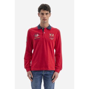 Polokošeľa La Martina Man Polo L/S Heavy Jersey Červená S