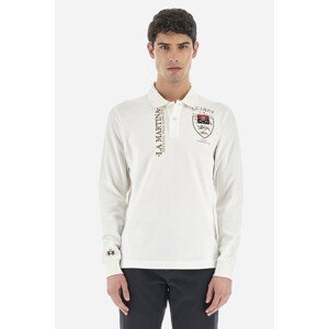 Polokošeľa La Martina Man Polo L/S Heavy Jersey Biela Xxl